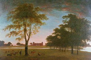 Osterley House e Parco al tramonto