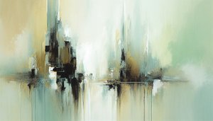 Pittura astratta orizzontale