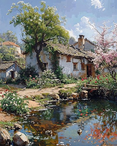 Antica casa in una tranquilla posizione di campagna, vicino alla natura e a un ruscello da F. Abderrahim