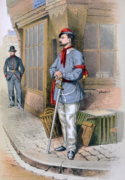 Guardia Civica Parigina, 1887 da A. Lemercier