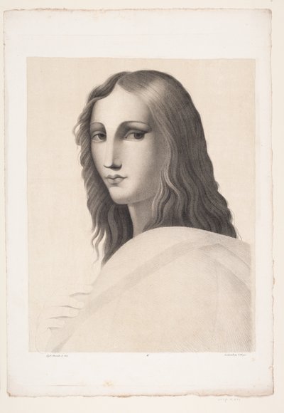 Figura giovanile da "La scuola di Atene" di Raffaello da A. Lilienberg