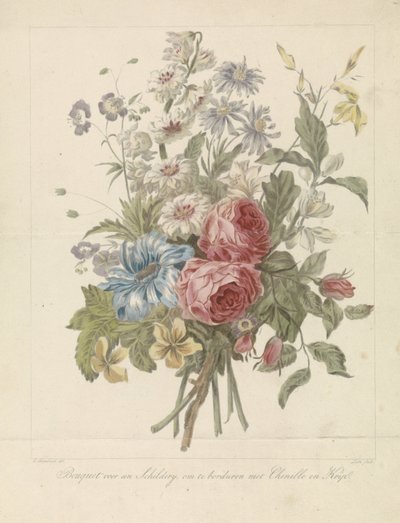 Bouquet, Modello per Ricamo da A. Lutz