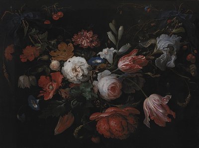 Una ghirlanda di fiori da Abraham Mignon