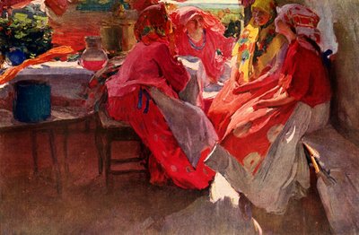 Fare una visita, 1915, 1939 da Abram Arkhipov