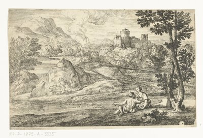 Paesaggio con castello da Adriaen Frans Boudewyns