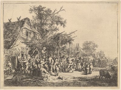 Danza sotto il pergolato, 1610-85 da Adriaen Jansz. van Ostade