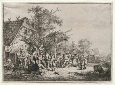 Festival sotto il pergolato da Adriaen Jansz. van Ostade