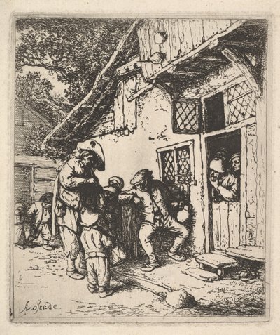 Musicisti itineranti, 1610-85 da Adriaen Jansz. van Ostade