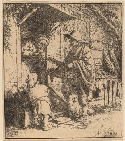 Venditore di occhiali da Adriaen van Ostade