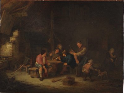 Interno con contadini da Adriaen Jansz. van Ostade