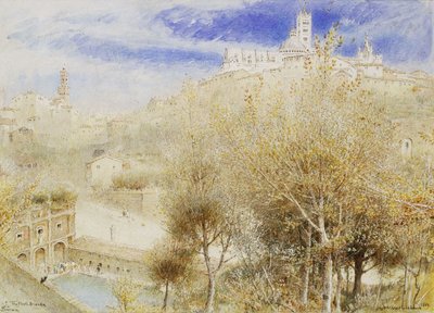 La Fonte Branda, Siena, 1905 da Albert Goodwin