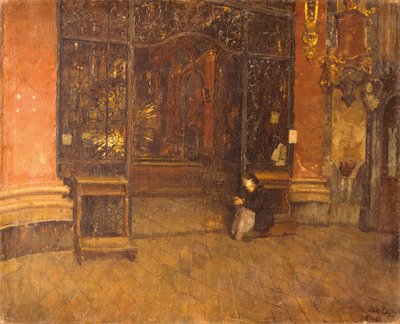 Interno della chiesa di San Giovanni a Monaco da Albin Egger Lienz