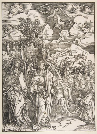 Angeli che trattengono i quattro venti da Albrecht Dürer