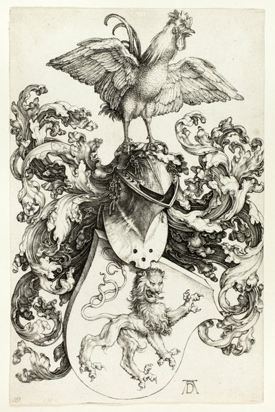 Stemma con Leone e Gallo da Albrecht Dürer