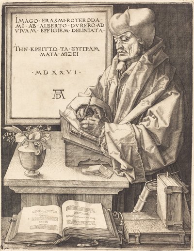 Erasmo da Rotterdam da Albrecht Dürer