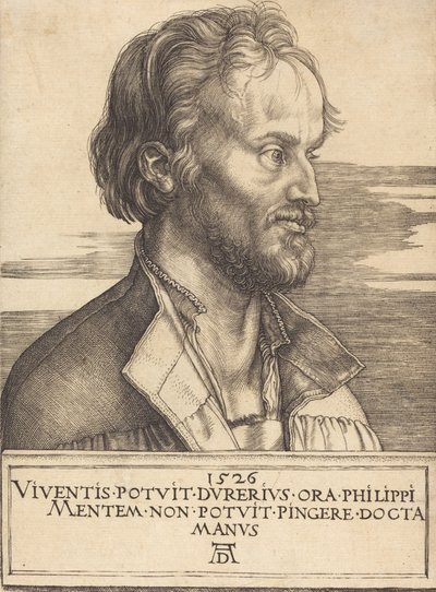 Philip Melanchthon, 1526 da Albrecht Dürer