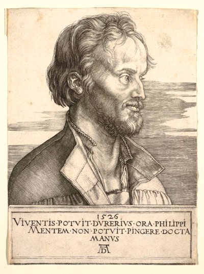 Ritratto di Filippo Melantone da Albrecht Dürer