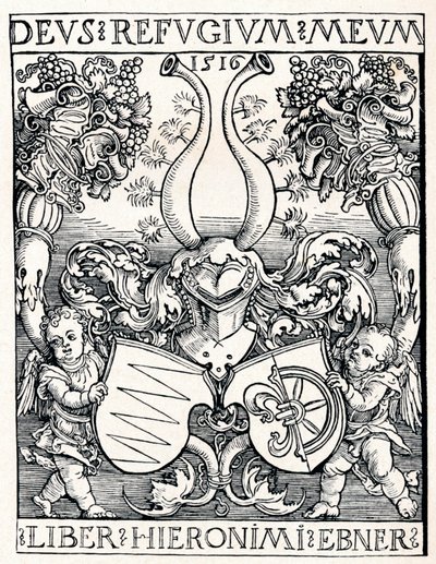 Ex libris di Jerome Ebner, 1516 1906 da Albrecht Dürer