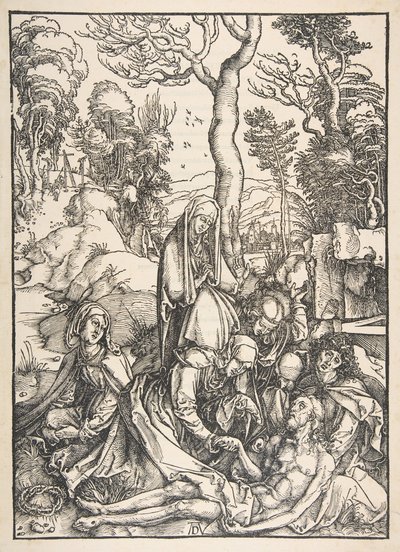 Il Compianto, dalla Grande Passione da Albrecht Dürer