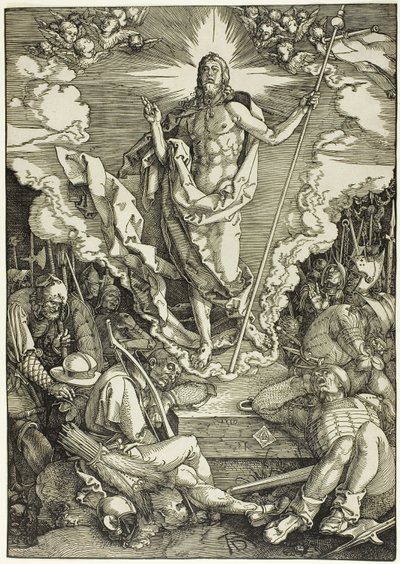 La resurrezione, dalla Grande Passione da Albrecht Dürer