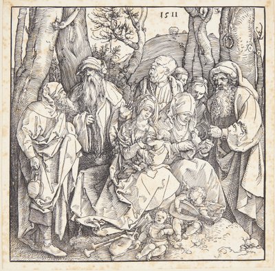 La santa parentela con angeli da Albrecht Dürer