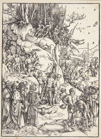 Il martirio dei diecimila da Albrecht Dürer