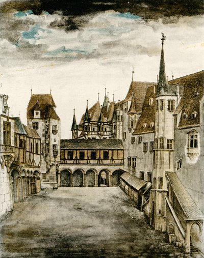 Veduta del cortile del castello da Albrecht Dürer