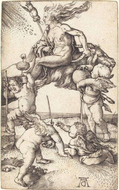 Strega che Cavalca una Capra da Albrecht Dürer