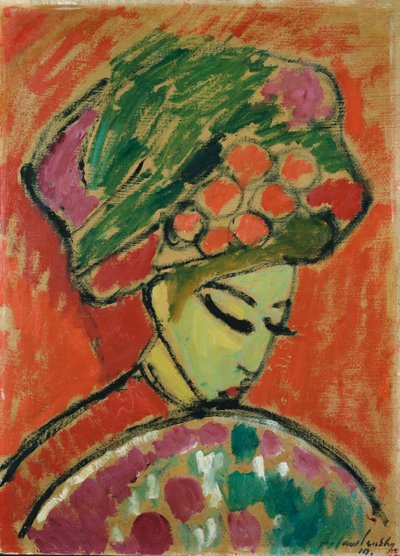 Ragazza con turbante da Alexej von Jawlensky