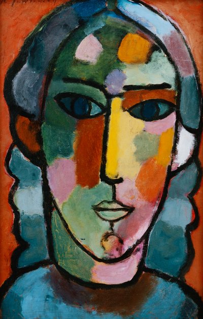 Testa di ragazza da Alexej von Jawlensky