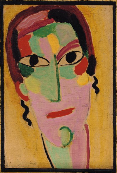 Testa mistica: completamente sveglia, c. 1917 da Alexej von Jawlensky