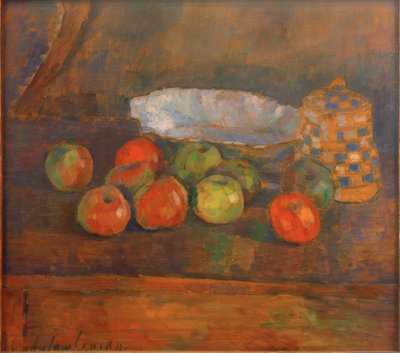 Natura morta con mele, ciotola e brocca da Alexej von Jawlensky