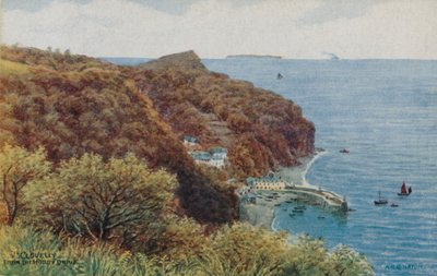 Clovelly da Hobby Drive (litografia a colori) da Alfred Robert Quinton