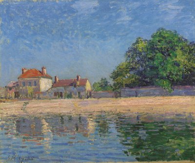 Bordi del Loing, Saint-Mammes da Alfred Sisley