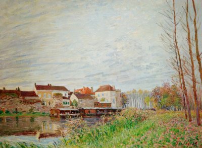 Una sera a Moret, fine ottobre da Alfred Sisley