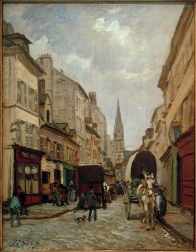 La Grande-Rue, Argenteuil da Alfred Sisley