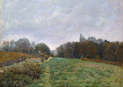 Paesaggio a Louveciennes, 1873 da Alfred Sisley