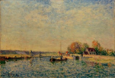 Il canale del Loing da Alfred Sisley