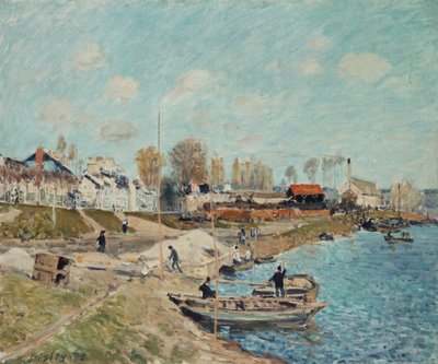 Sabbia sul Molo, 1875 da Alfred Sisley