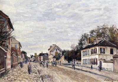 Scena di strada a Marly, 1876 da Alfred Sisley