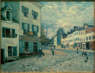 Una strada a Marly da Alfred Sisley