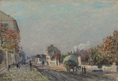 Una strada a Marly, 1876 da Alfred Sisley