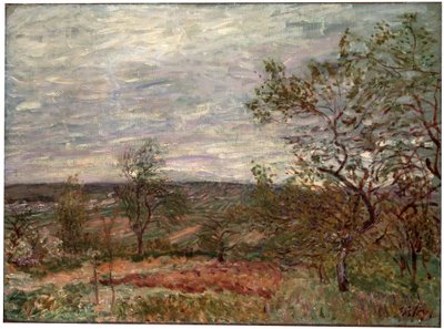 Giornata ventosa a Veneux, 1882 da Alfred Sisley