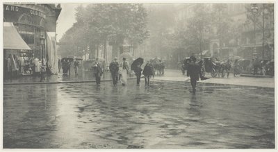 Una Giornata Piovosa sul Boulevard, Parigi da Alfred Stieglitz