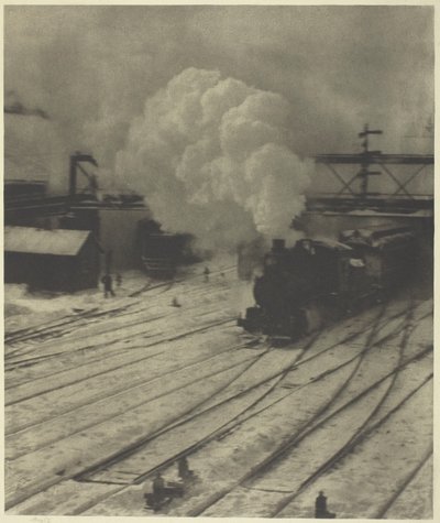 Il cortile della ferrovia, inverno da Alfred Stieglitz