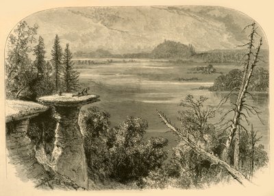 Stand Rock, sul fiume Wisconsin, 1874 da Alfred Rudolph Waud