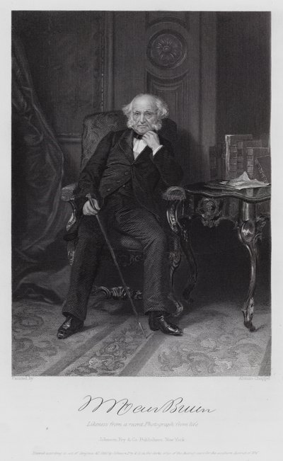 Martin Van Buren (incisione) da Alonzo (after) Chappel