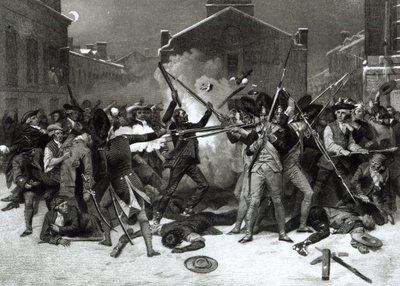 Il Massacro di Boston, 5 marzo 1770 da Alonzo Chappel