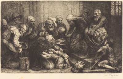 Mendicanti di Bruxelles (Les mendiants de Bruges) da Alphonse Legros