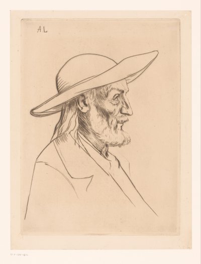 Uomo bretone con cappello da Alphonse Legros